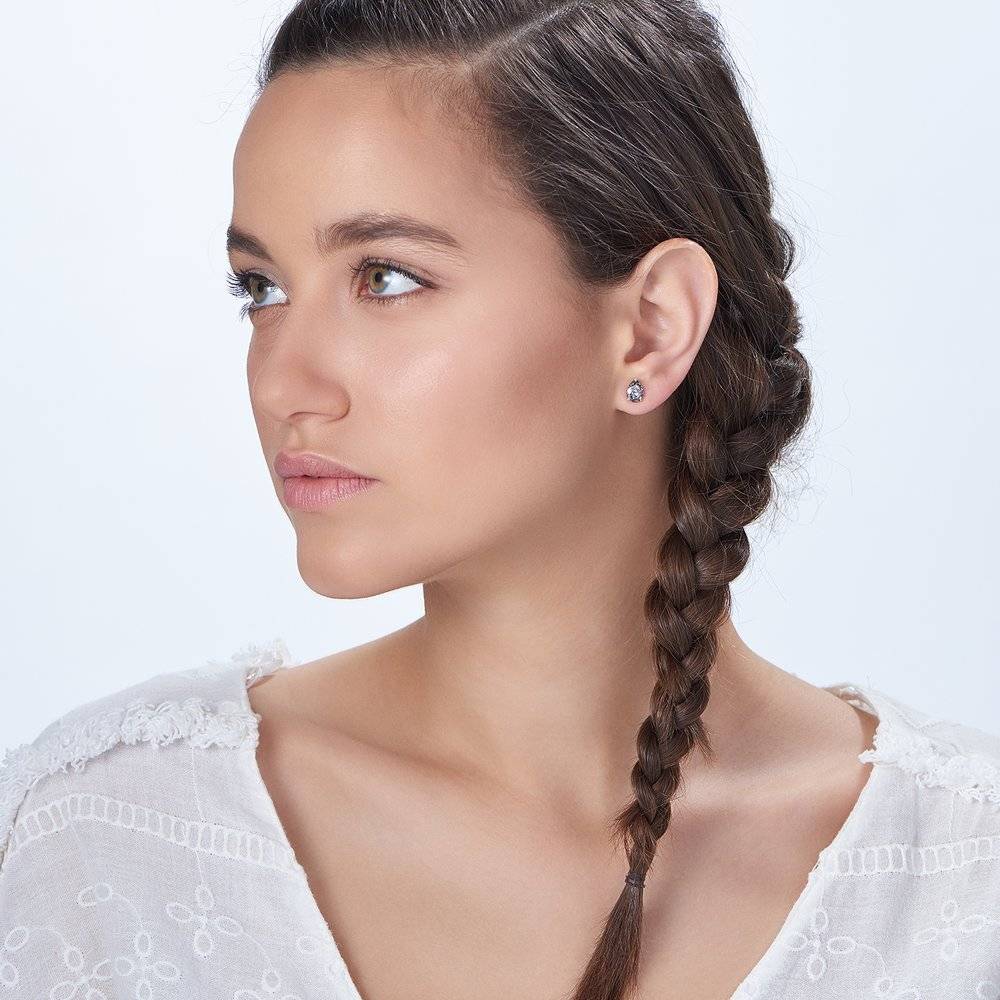 Glimmer Teardrop Earrings - Crystal Clear-3 photo du produit