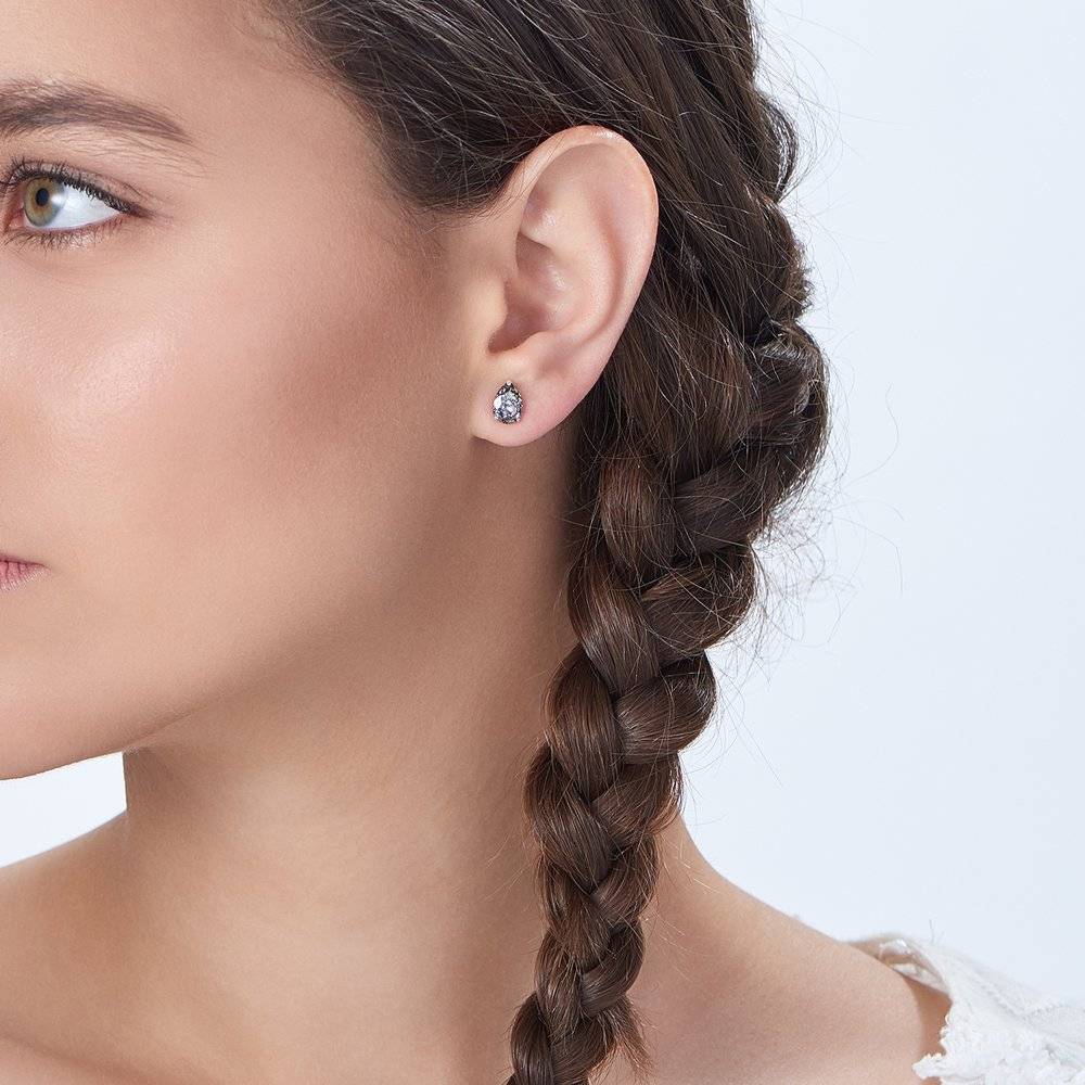 Glimmer Teardrop Earrings - Crystal Clear-1 photo du produit