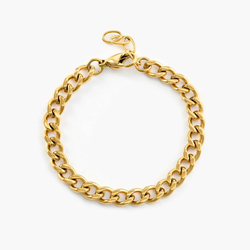 Farah Cuban Link Chain Bracelet - Gold Plating-4 product photo