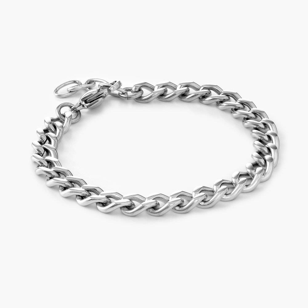 Farah Cuban Link Chain Bracelet - Stainless Steel-4 product photo