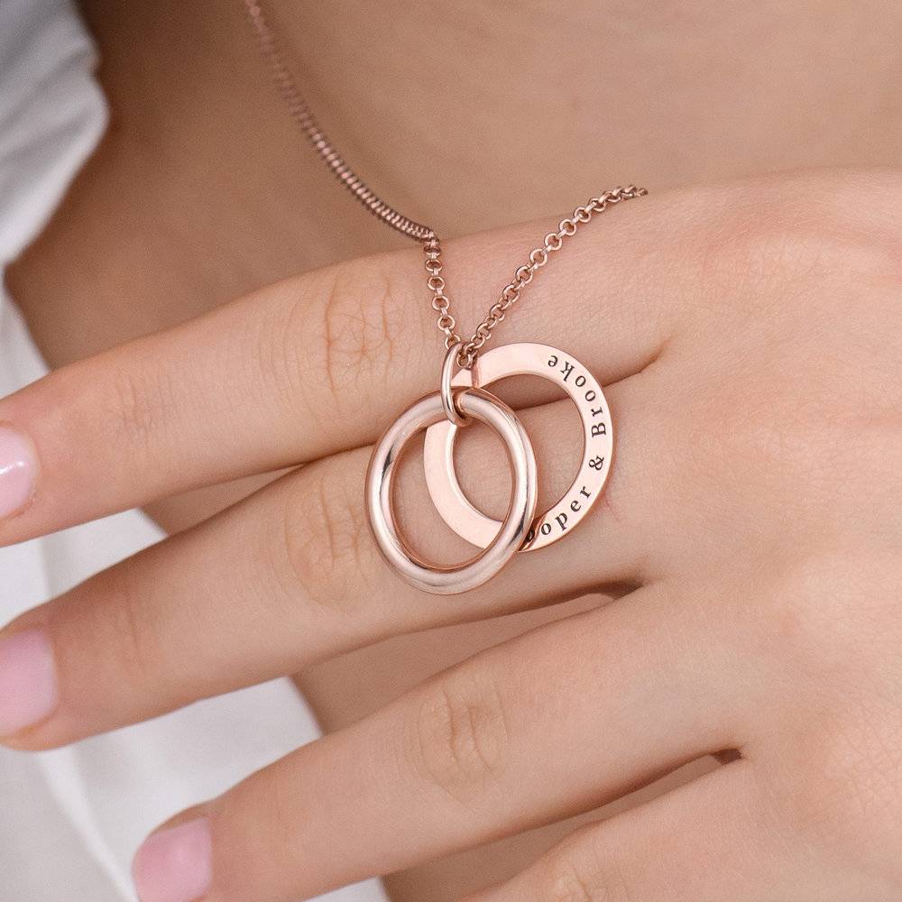Hidden Message Engraved Necklace - Rose Gold Vermeil-6 product photo