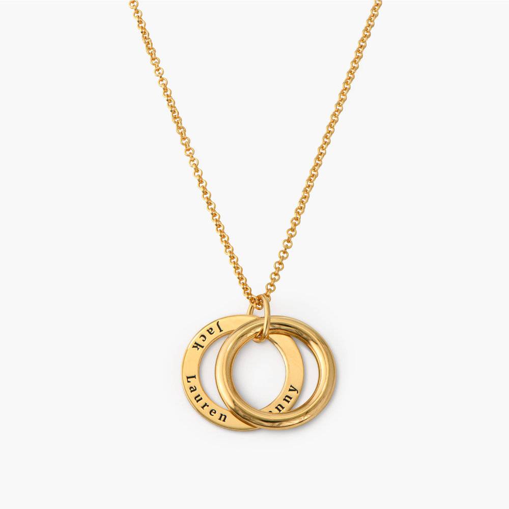 Hidden Message Engraved Necklace - Gold Vermeil-5 product photo