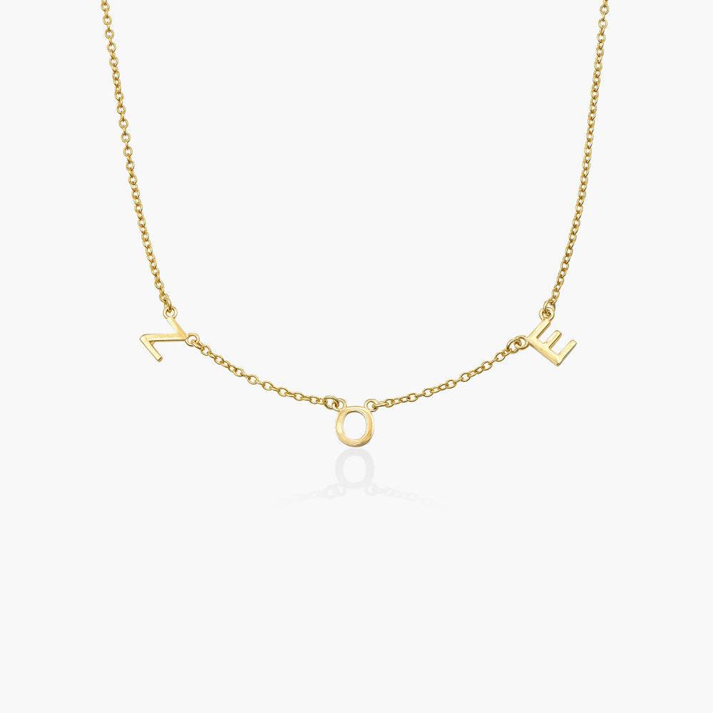 Inez Initial Necklace - 10K Solid Gold-1 product photo