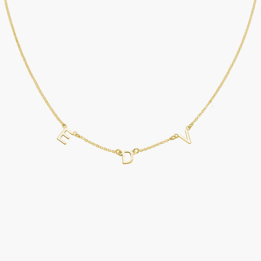 Inez Initial Necklace - Gold Vermeil-5 product photo