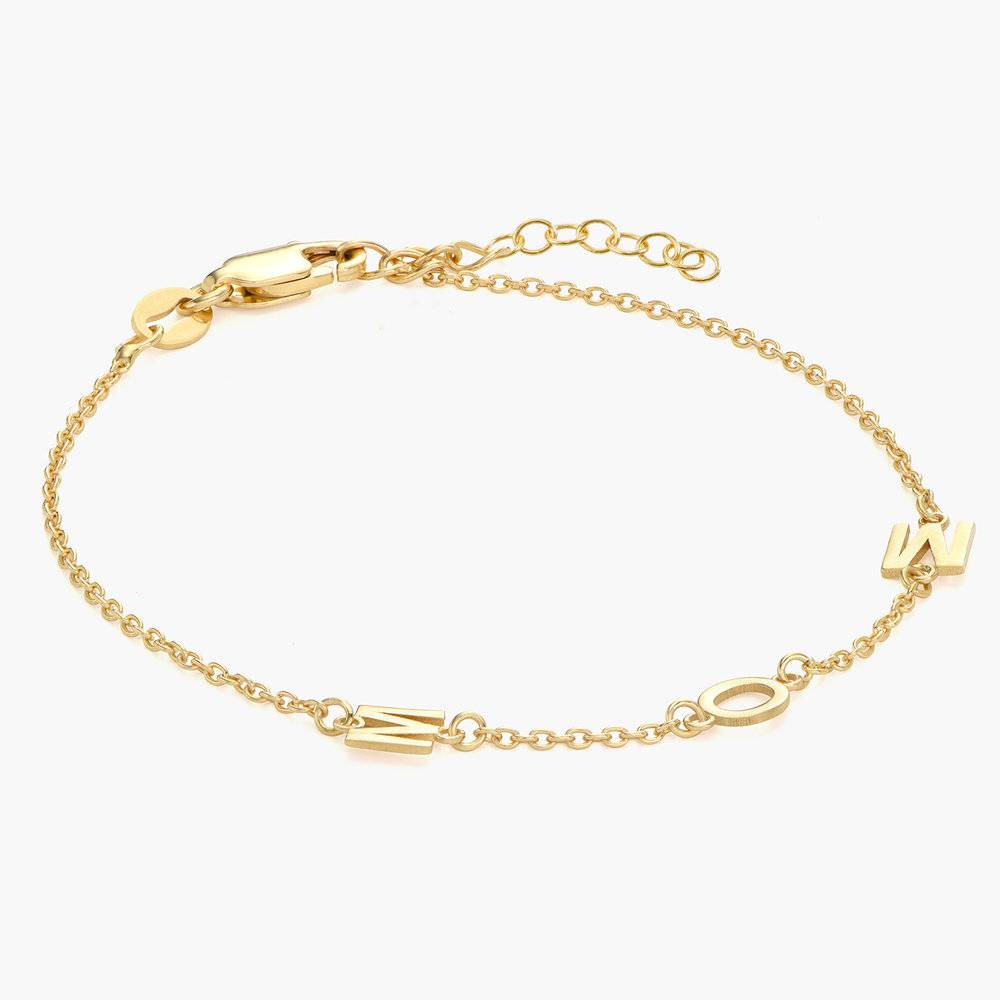 Inez Initial Bracelet/Anklet - Gold Plated-3 product photo