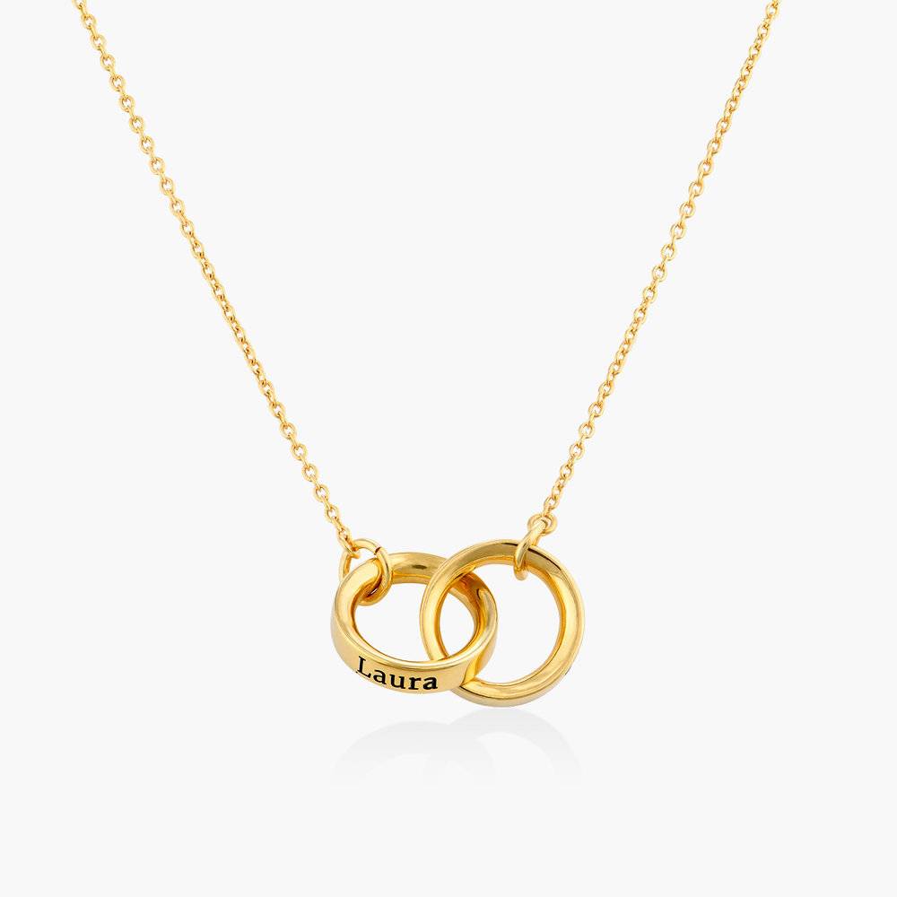Interlocking Circle Necklace - Gold Vermeil product photo