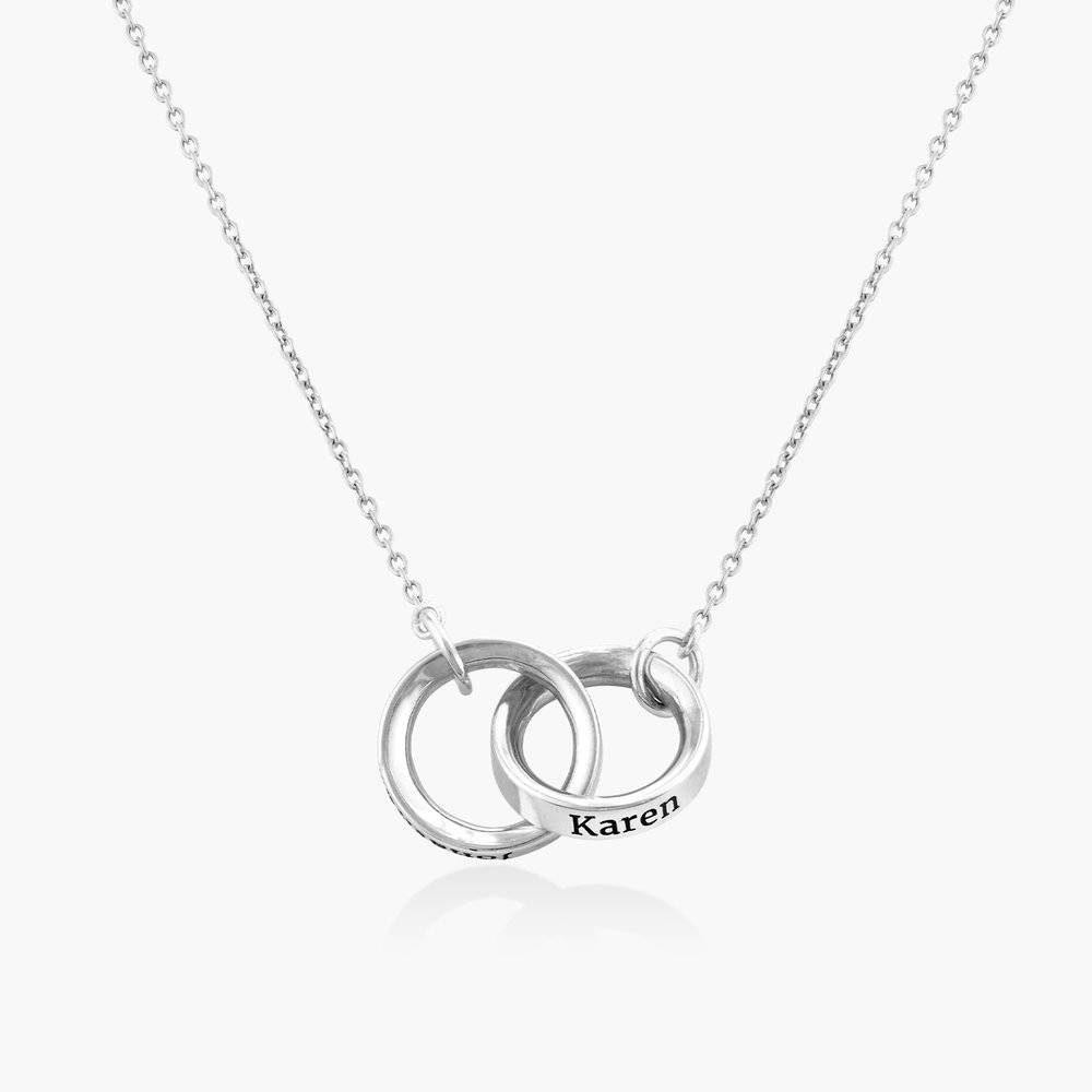 Interlocking Circle Necklace - Sterling Silver-1 product photo