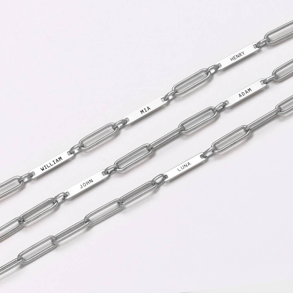 Sterling Silver Paperclip Bracelet (6mm)