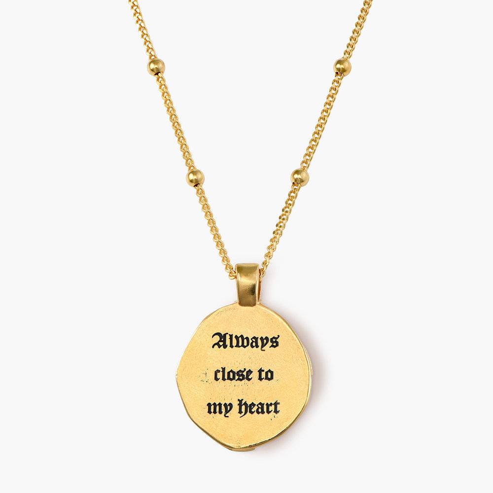 Jesus Vintage Coin Necklace - Gold Plated-4 product photo