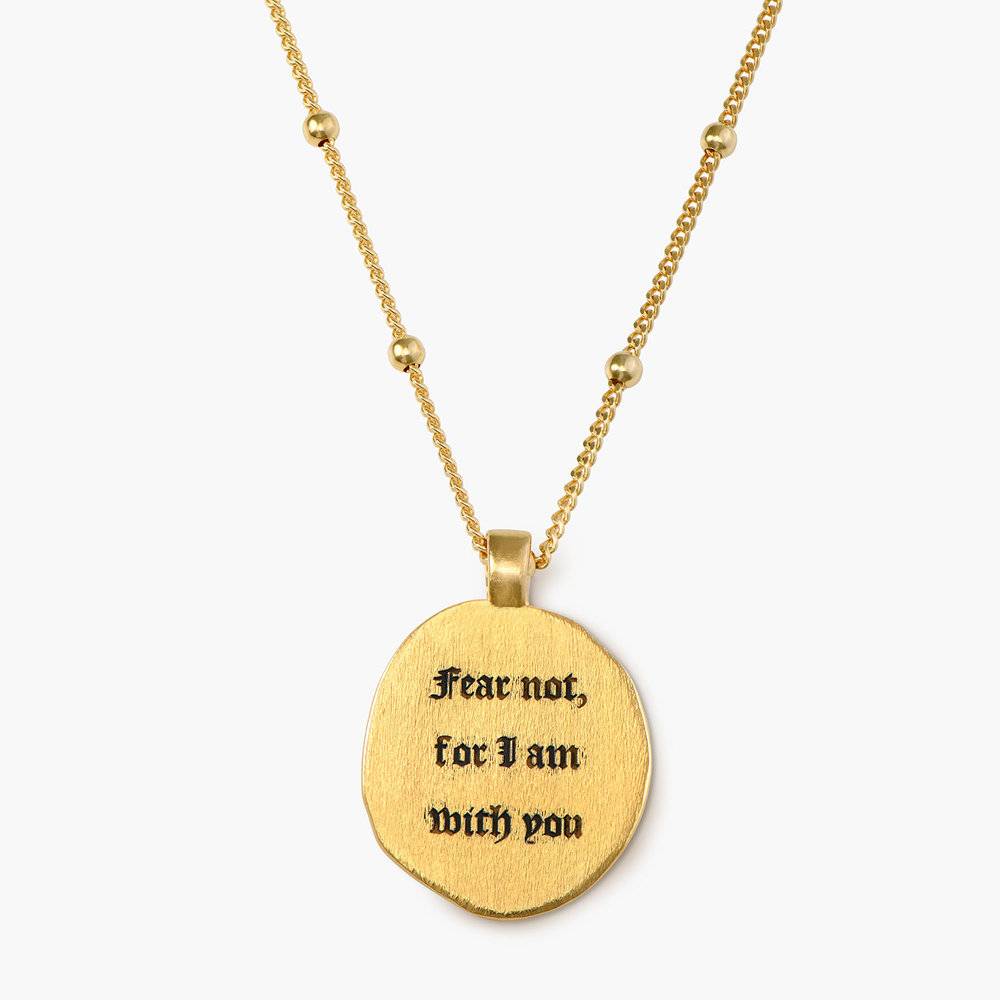Faith Vintage Coin Necklace - Gold Plated-4 product photo
