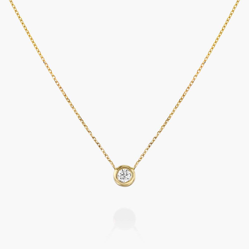 Juno Diamond Necklace - Gold Plating-4 product photo