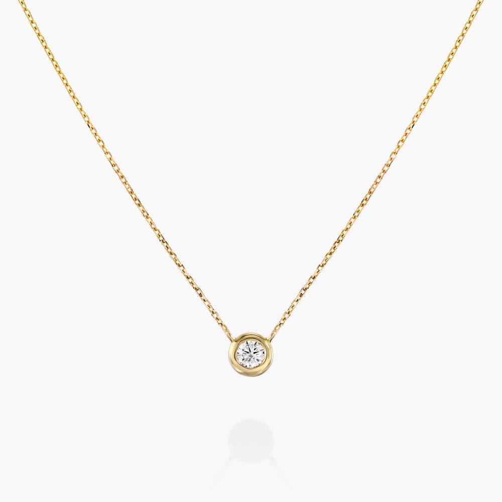 Juno Diamond Necklace - Gold Plating-2 product photo