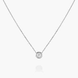 Juno Diamond Necklace - Silver - Oak & Luna