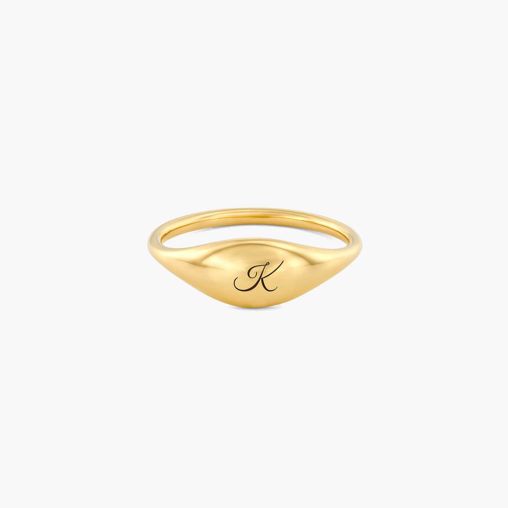 Kara Custom Name Ring - Gold Vermeil