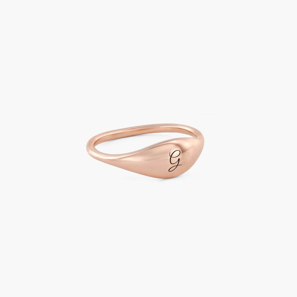 Kara Custom Name Ring - Rose Gold Plated-4 product photo