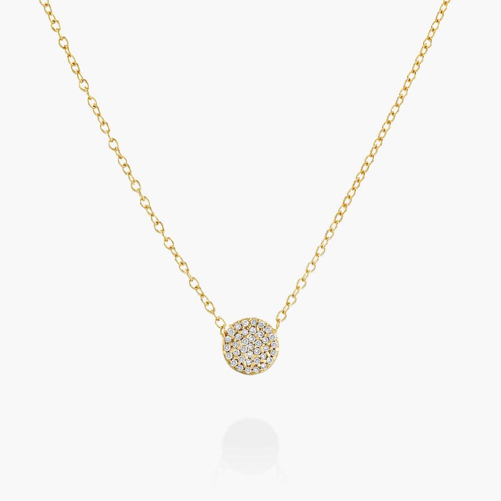 Keeya Pave Diamond Necklace - 14K Solid Gold product photo