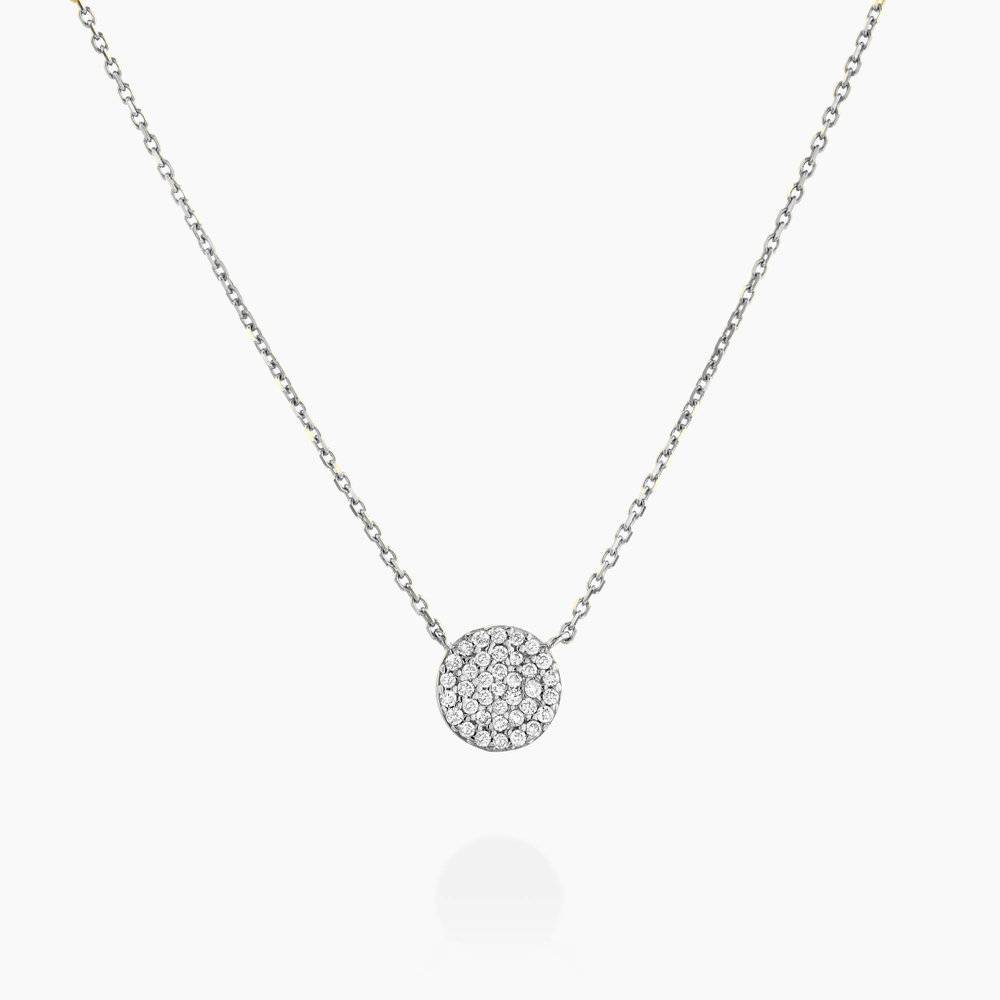 Keeya Pave Diamond Necklace - Sterling Silver-1 product photo