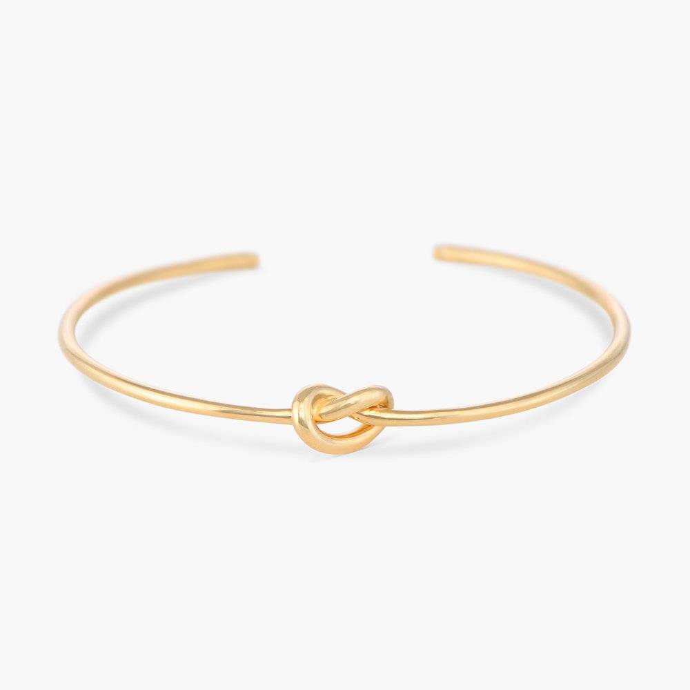 Knot Now Bangle Bracelet - Gold Plated-3 product photo