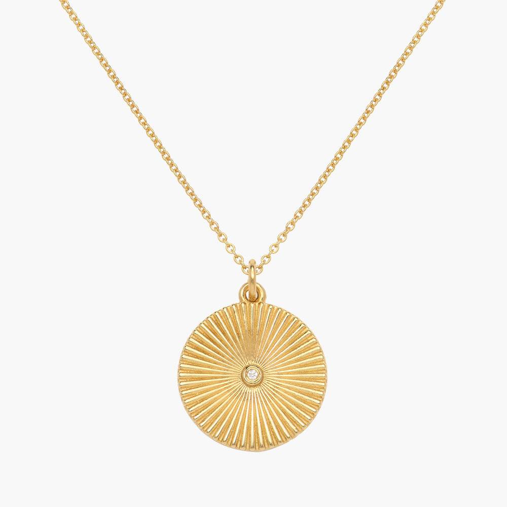 Liv Medallion Necklace - Gold Vermeil-1 product photo