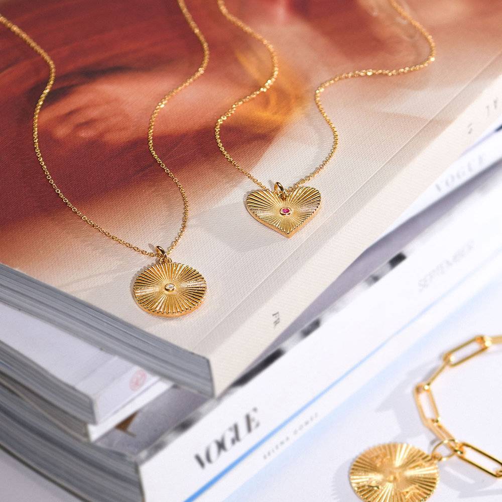 Liv Medallion Necklace - Gold Vermeil-5 product photo