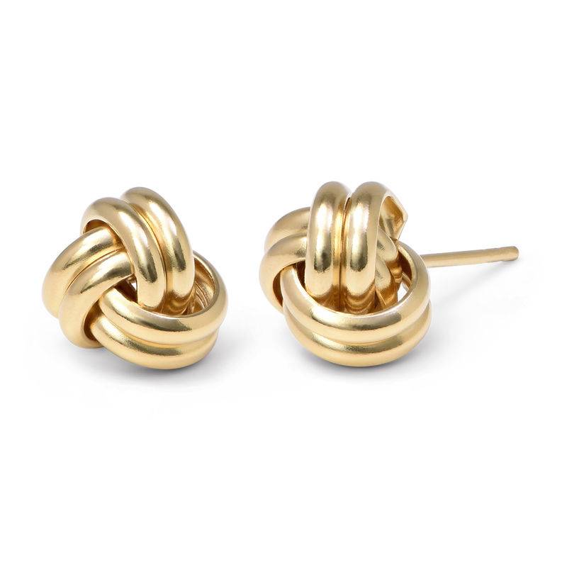 Love Knot Earrings in Gold Plated-2 product photo