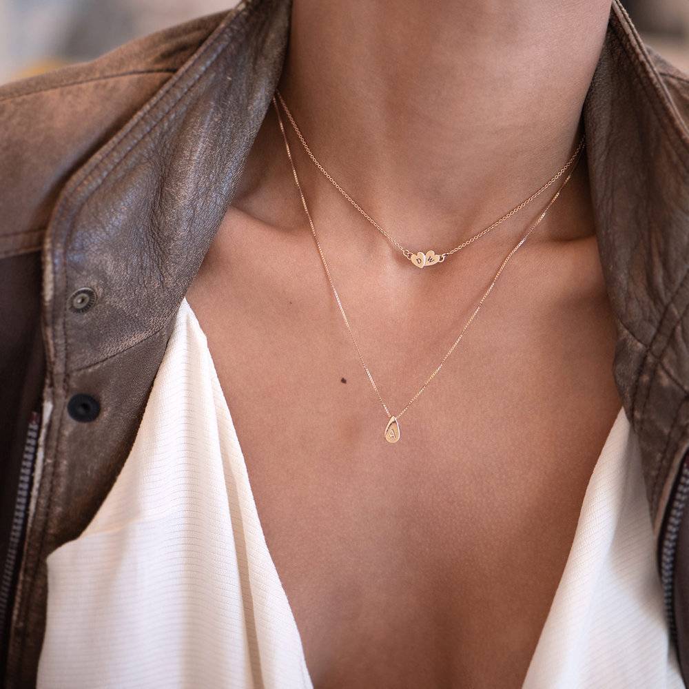 Interlocking Heart Necklace - Gold Vermeil product photo
