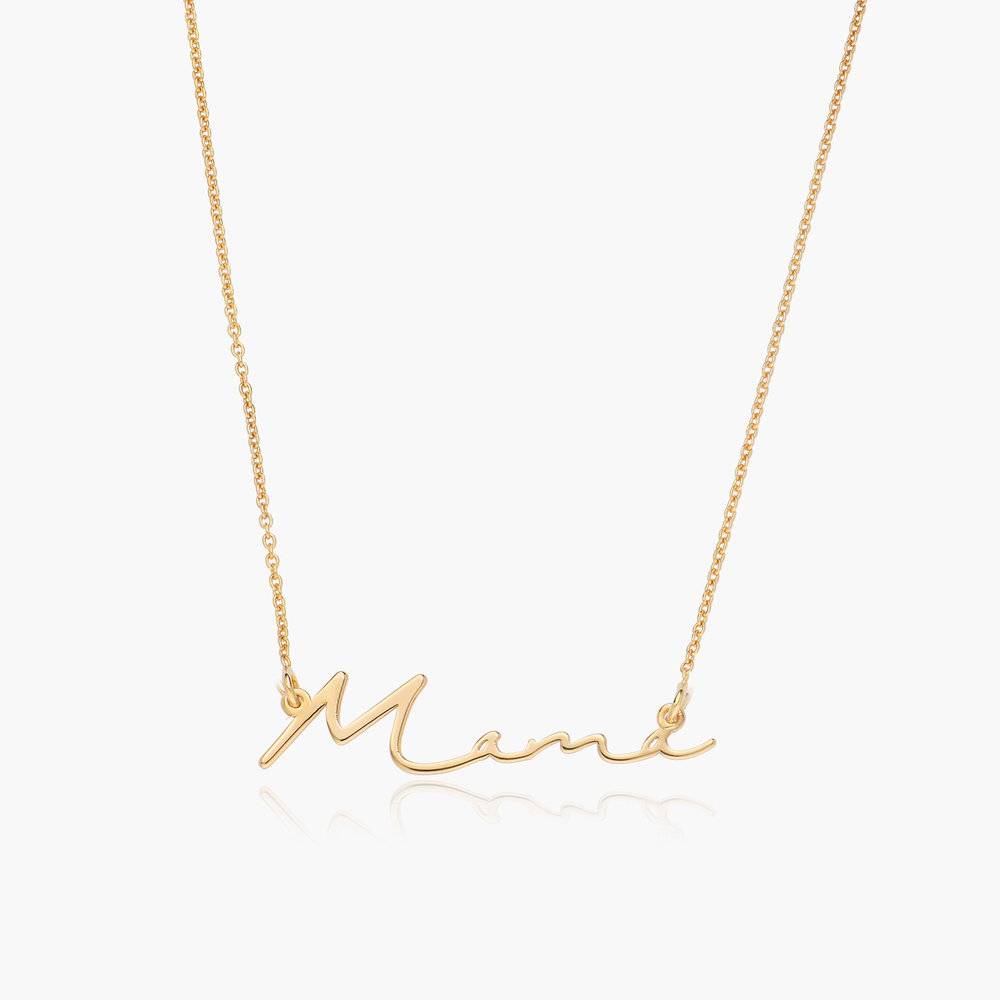 mama signature necklace gold vermeil 1