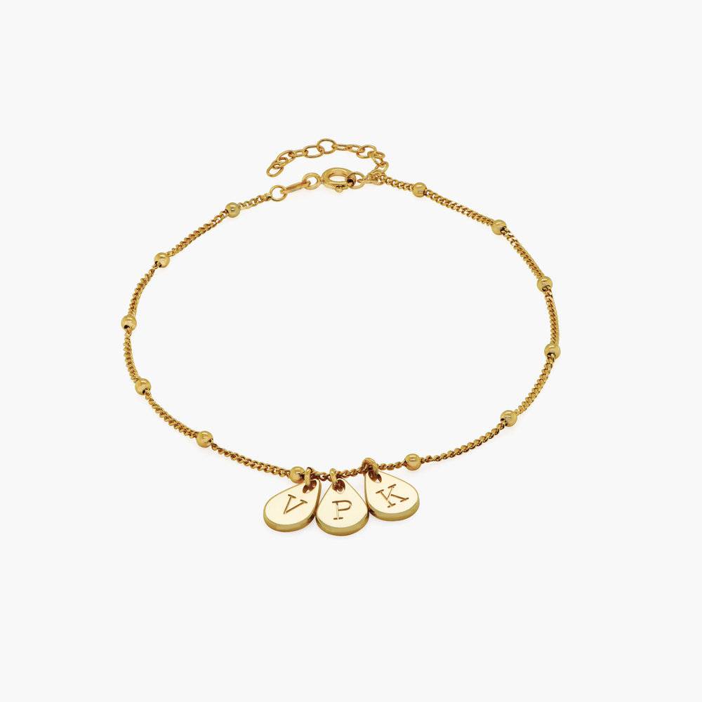 Maren Gold Ankle Bracelet with Initials-3 product photo