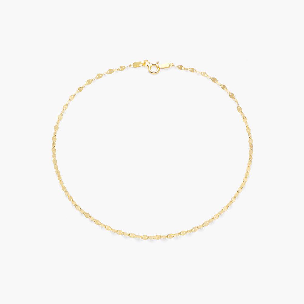 Margo Mirror Chain Bracelet/Anklet - Gold Plating-3 product photo