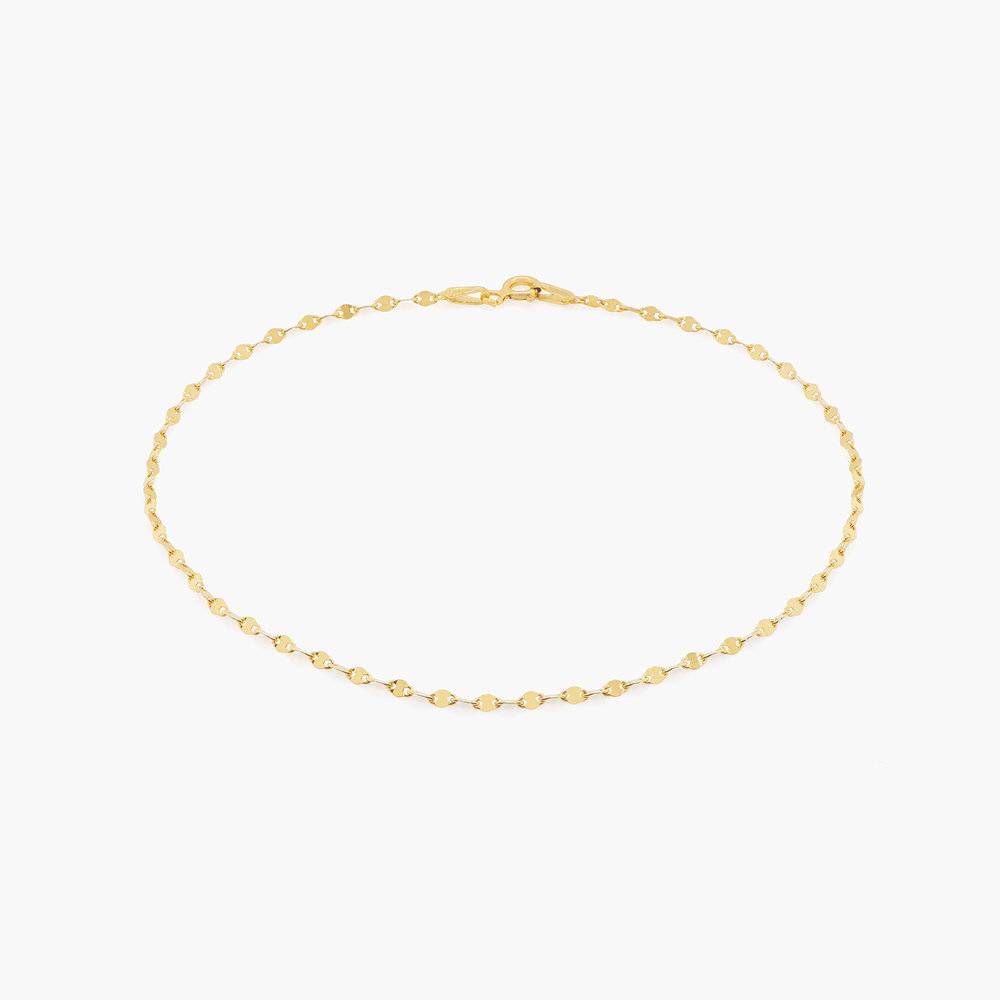 Margo Mirror Chain Bracelet/Anklet - Gold Vermeil product photo