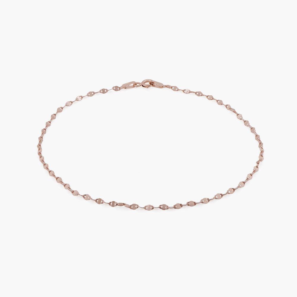 Margo Mirror Chain Bracelet/Anklet - Rose Gold Plating product photo