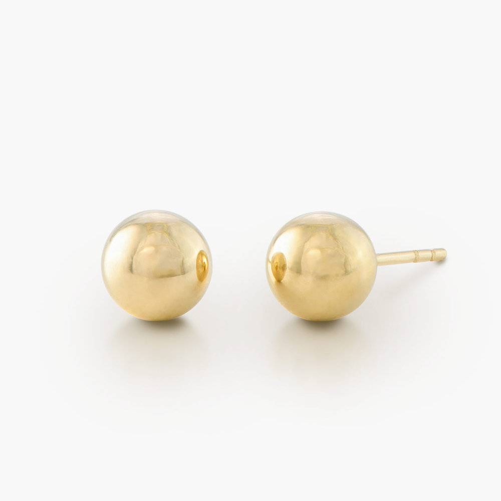 Ball Stud Earrings - 10K Solid Gold product photo