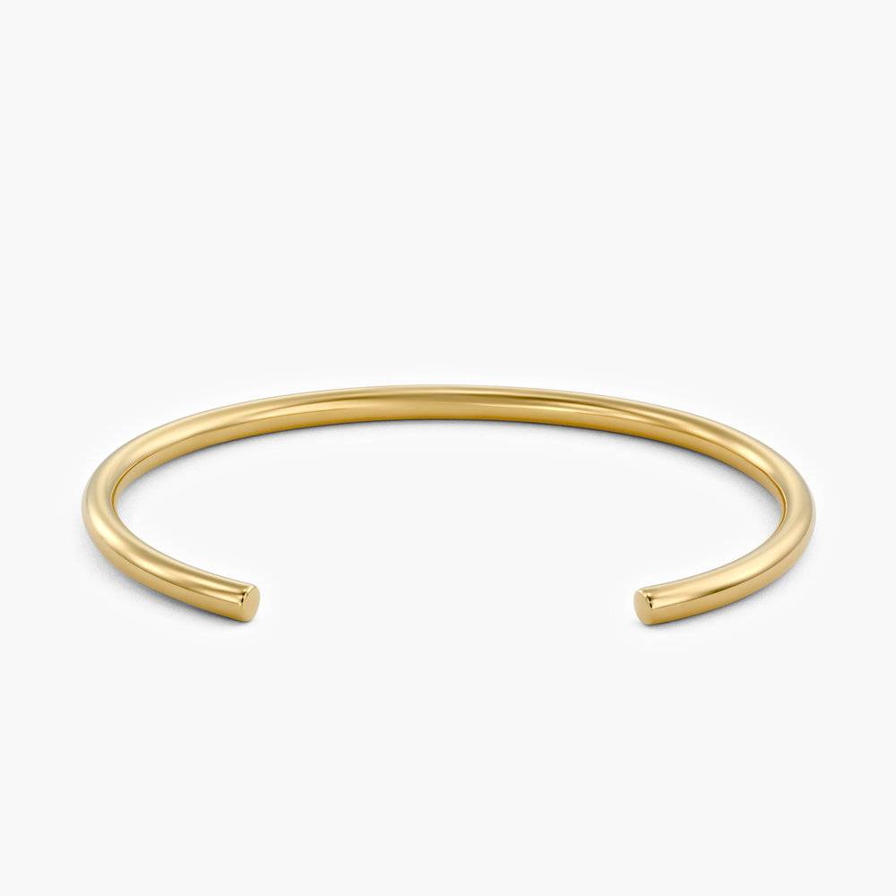 Megan round Cuff Bracelet - Gold Vermeil-1 product photo