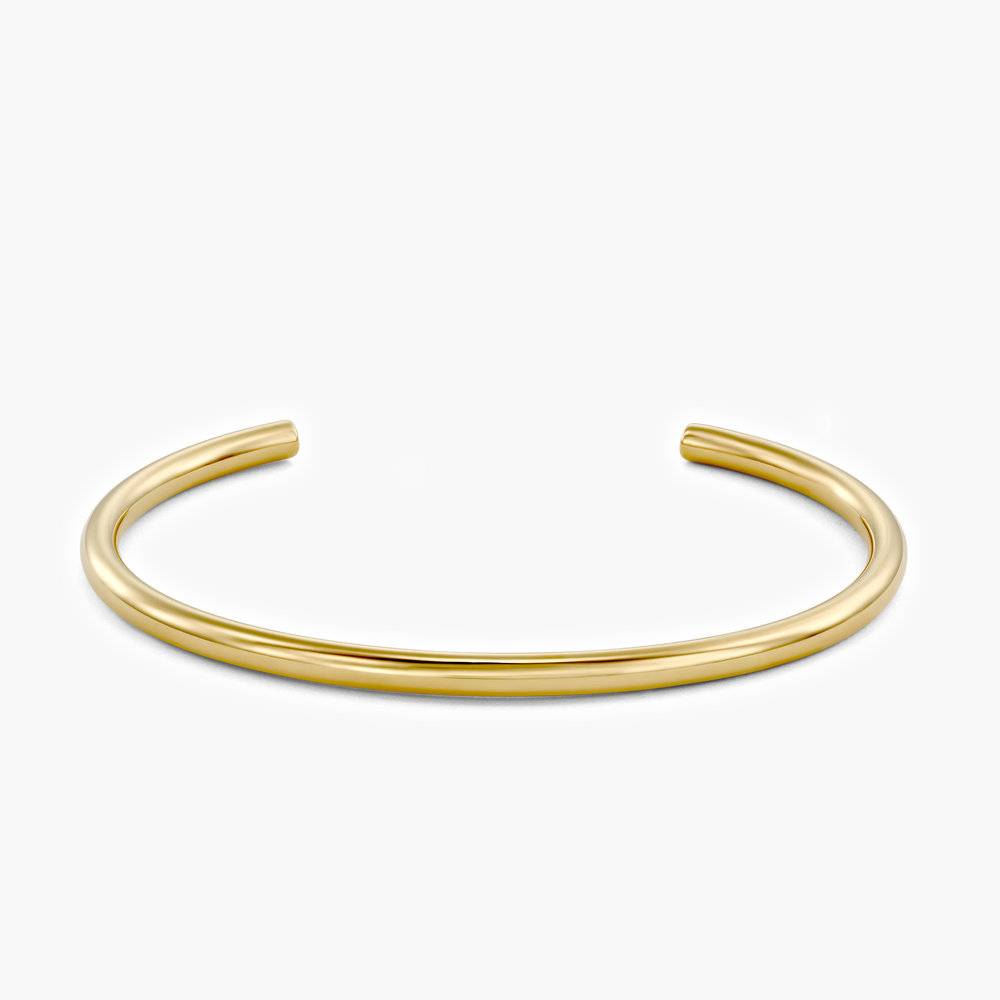 Megan round Cuff Bracelet - Gold Vermeil-3 product photo