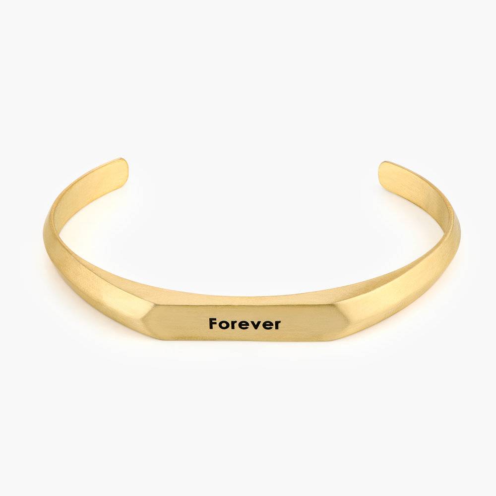 Legend Men's Gold Cuff Bracelet-2 product photo