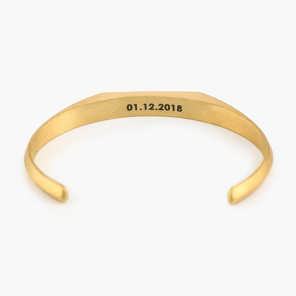 Legend Men's Gold Cuff Bracelet-5 product photo