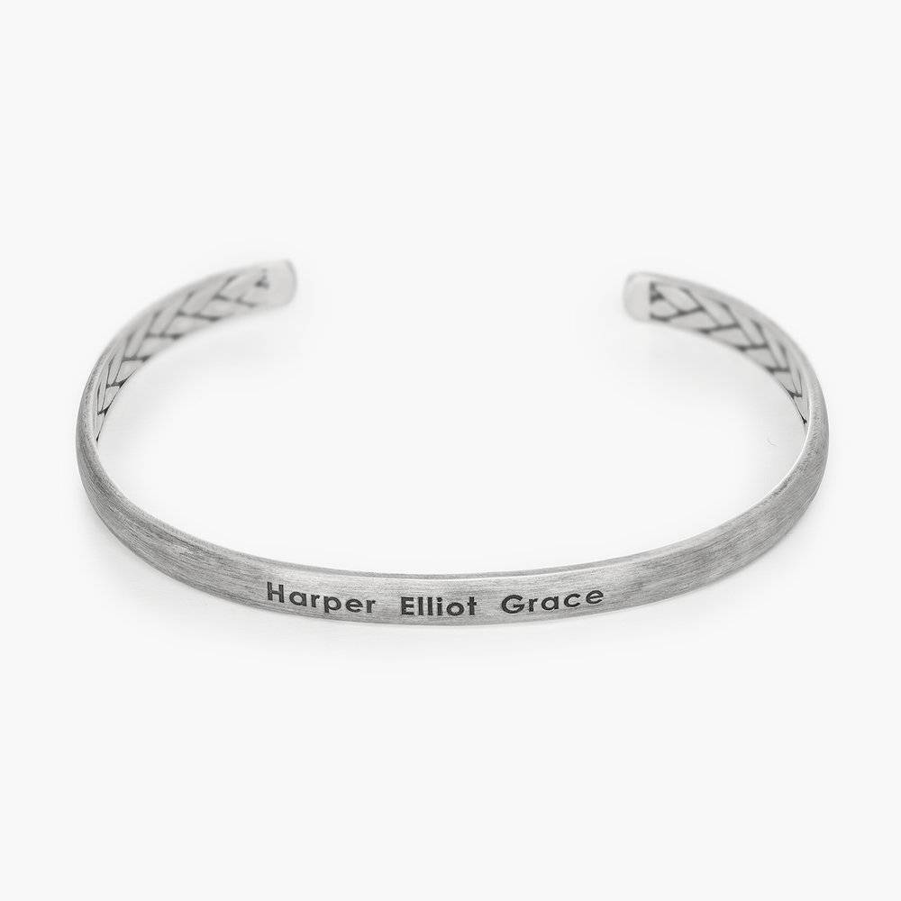 Moonlit Inside Out Streamline Men's Cuff - Silver-4 product photo