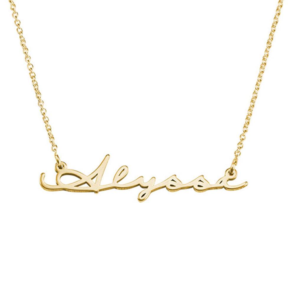 Mon Petit Name Necklace - Vermeil Gold Plated product photo