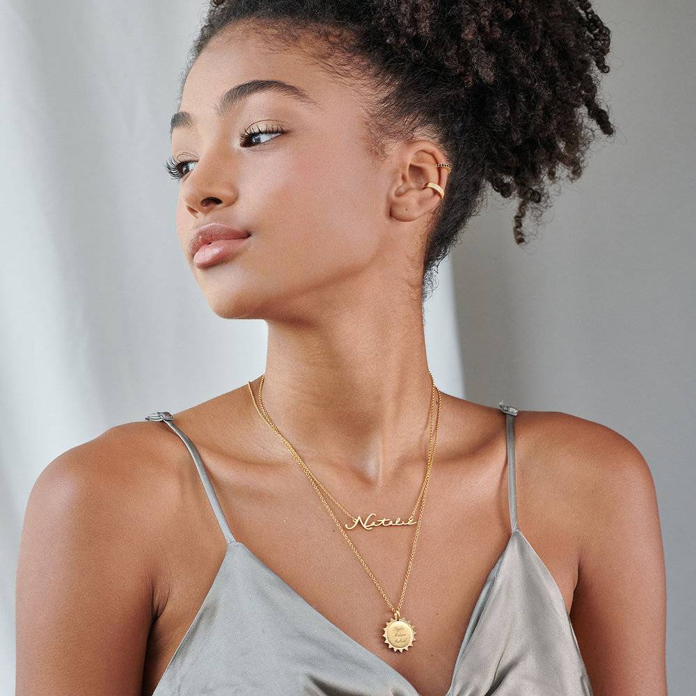 Mon Petit Name Necklace - Gold-2 product photo