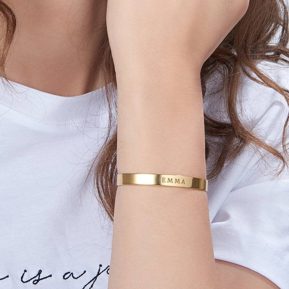 My Heart Bangle Bracelet  - Gold Plated-1 photo du produit
