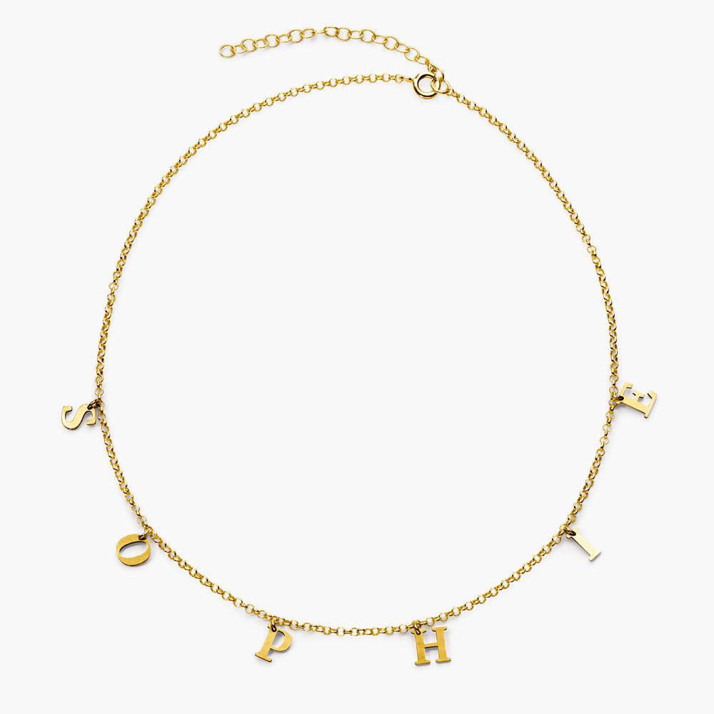 A to Z Name Choker - Gold Vermeil product photo