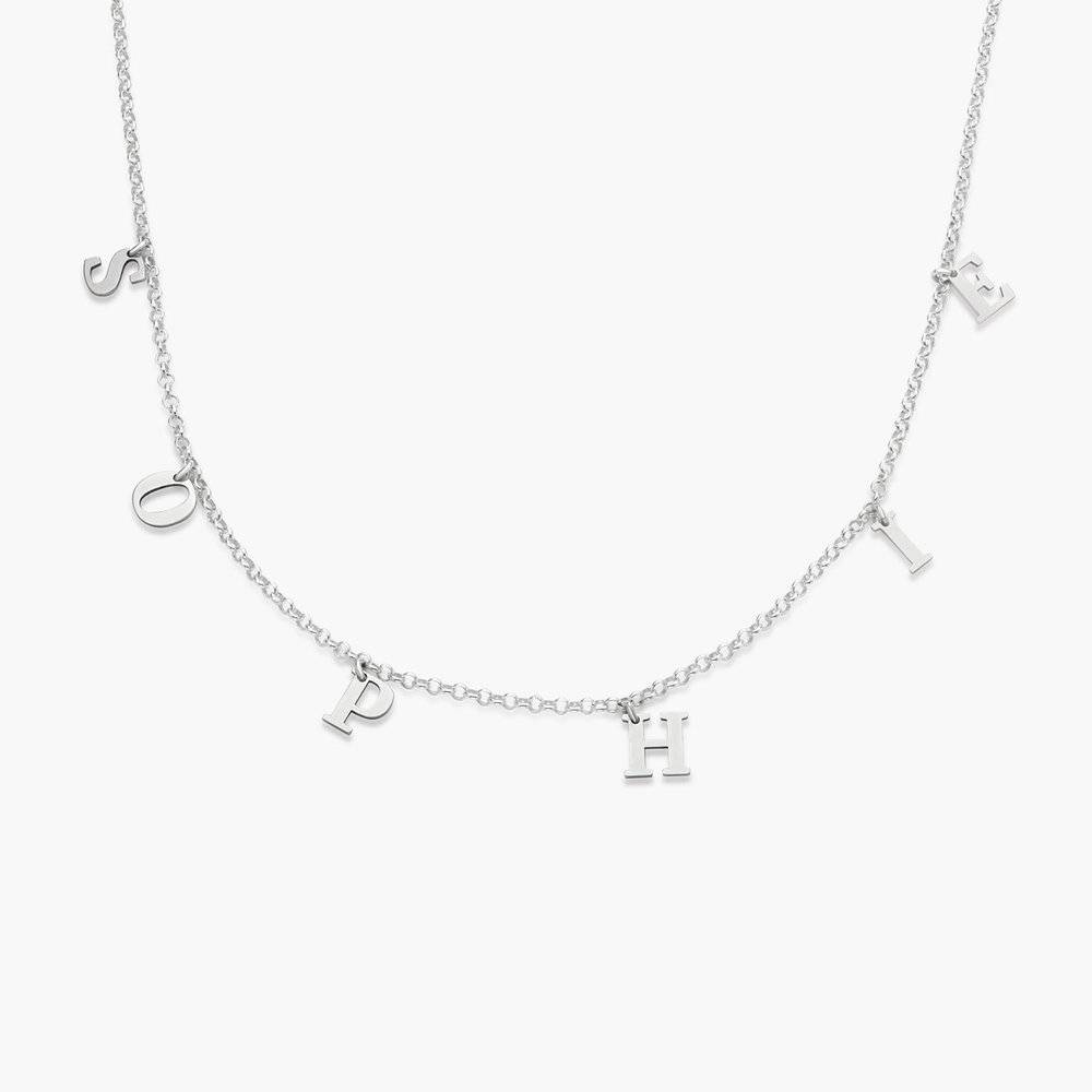 A to Z Name Choker - Silver-7 product photo
