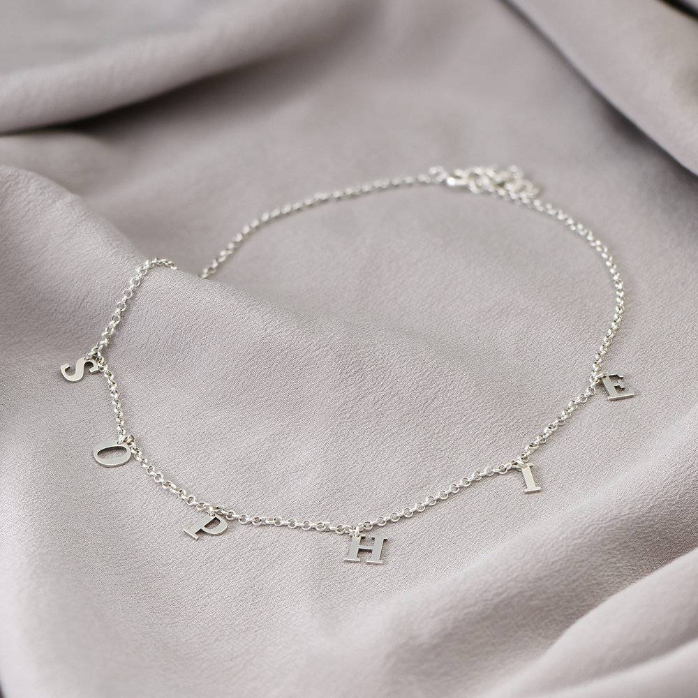 A to Z Name Choker - Silver-3 product photo
