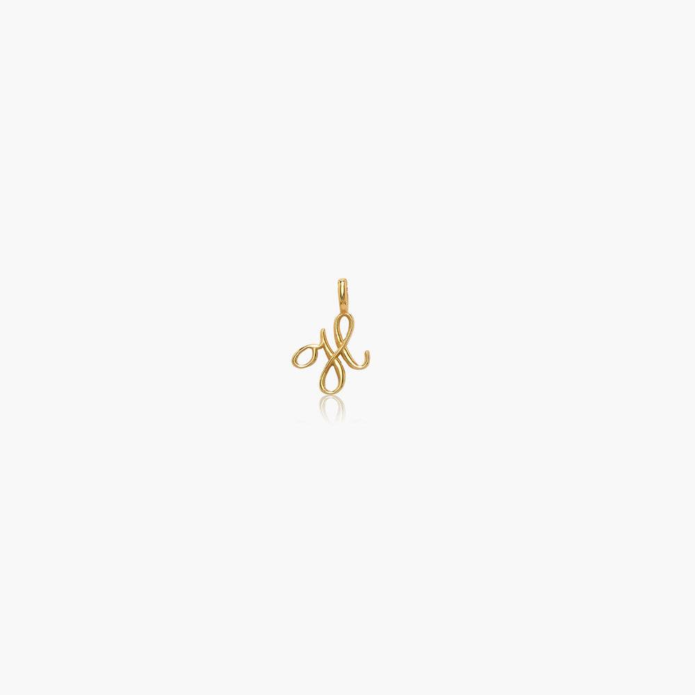 Nina Mini Initial Music Note Charm- Gold Vermeil-2 product photo