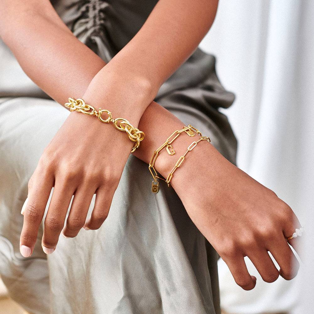 Haisley Chunky Link Bracelet - Gold Plating-2 product photo
