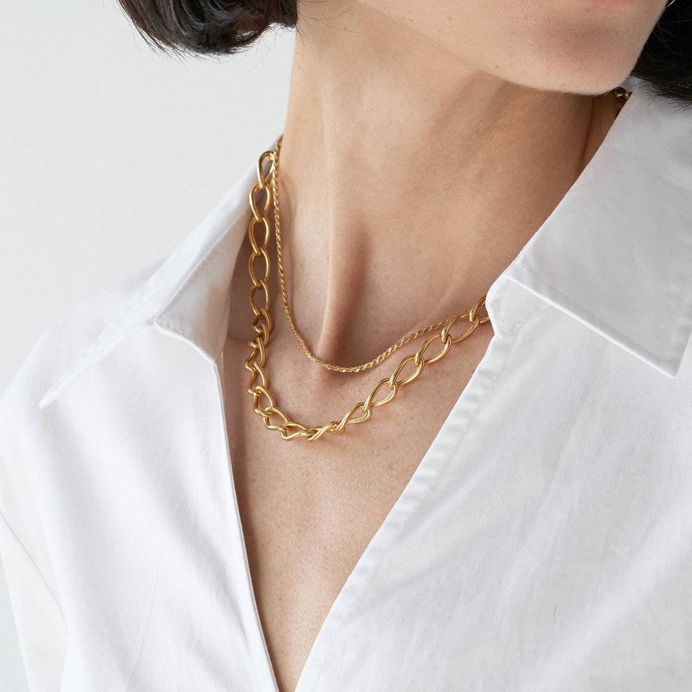 Oval Link Chain Necklace- Gold Vermeil product photo