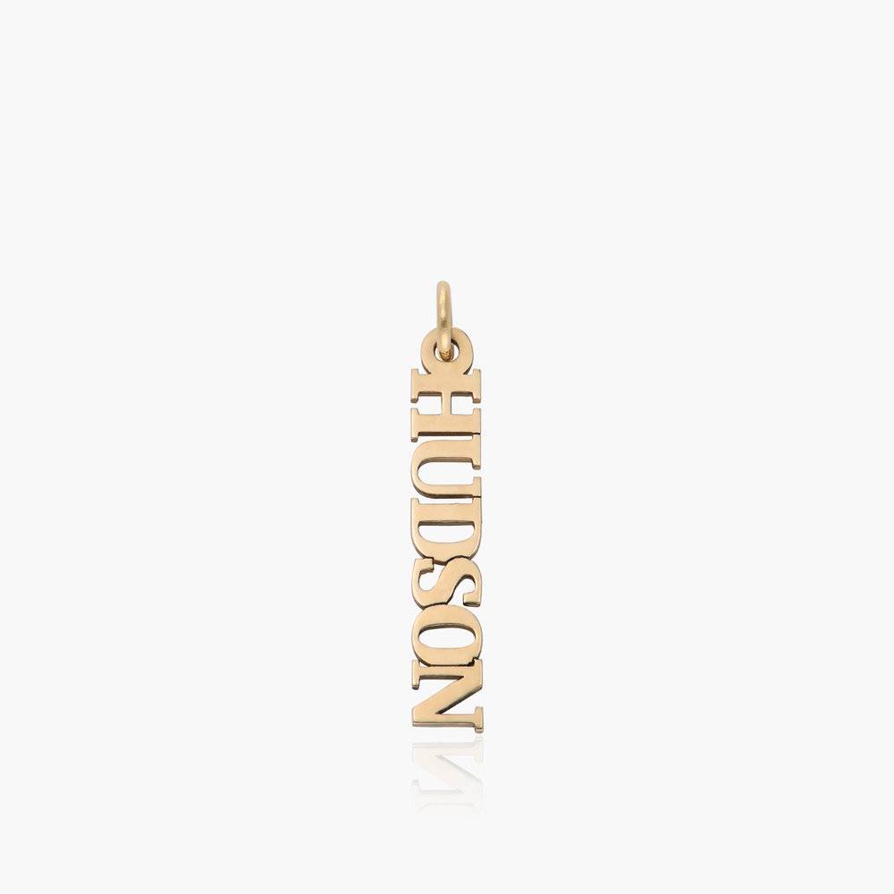 Personalized name Charm- 14k Solid Gold-1 product photo