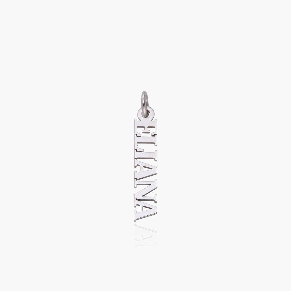 Personalized name Charm- 14k White Gold-4 product photo