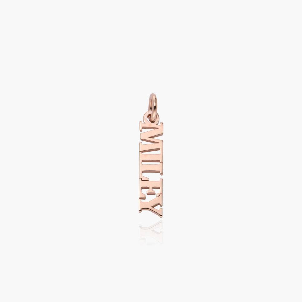 Personalized Name Charm- Rose Gold Vermeil-1 product photo