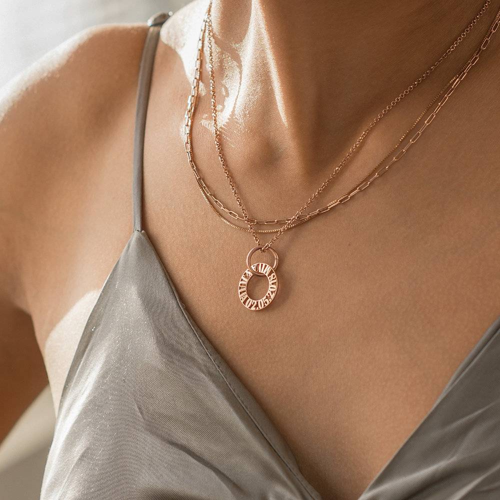 Tokens of Love Necklace - Rose Gold Plated-2 photo du produit